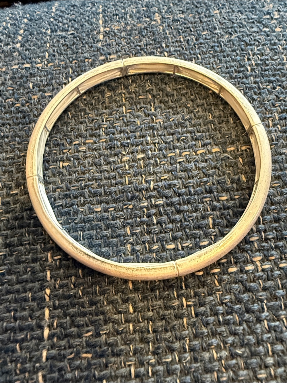 Plunder Silver-Tone Hinged Bangle Bracelet